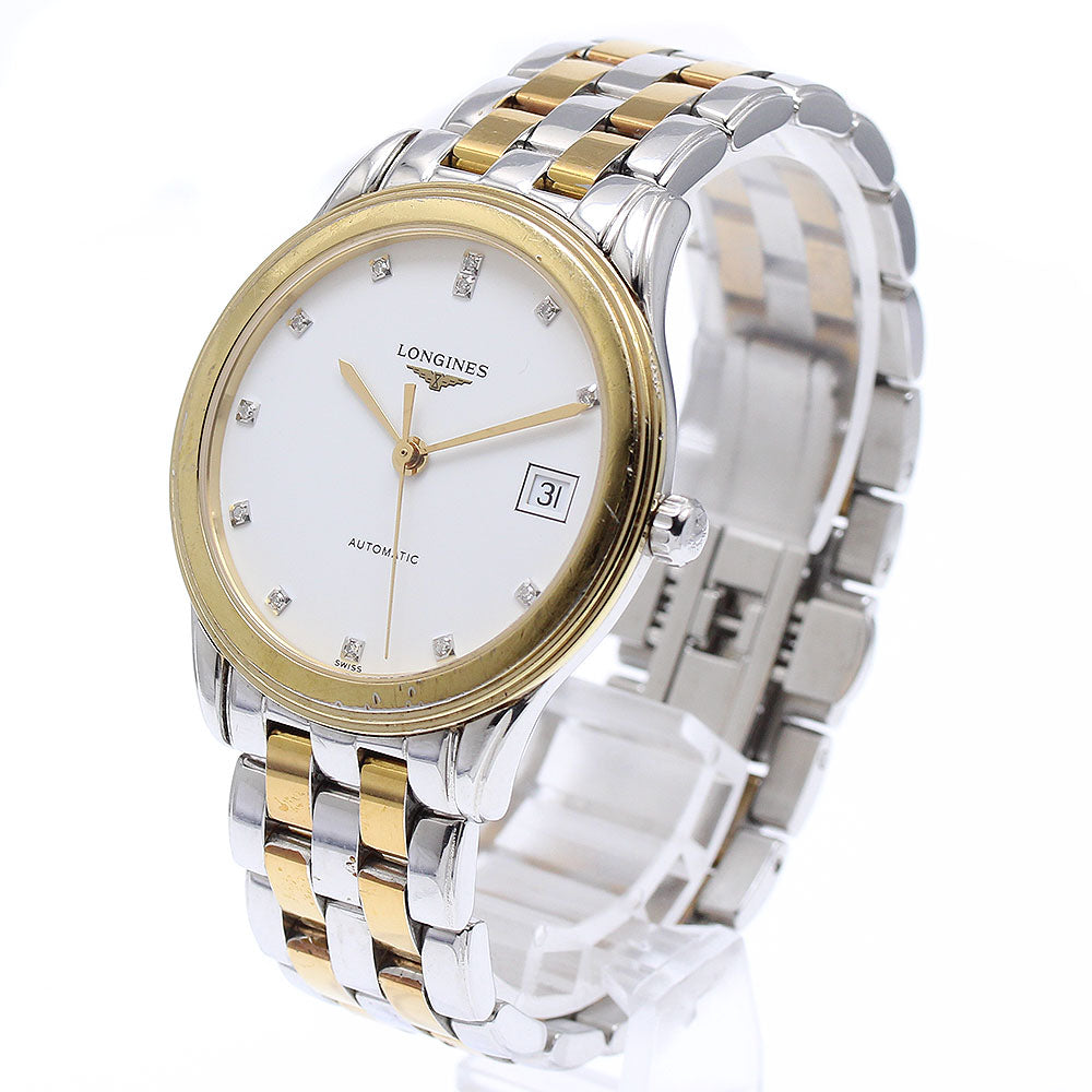 LONGINES L4.774.3 Flagship Date 12P Diamond Automatic Men's Watch