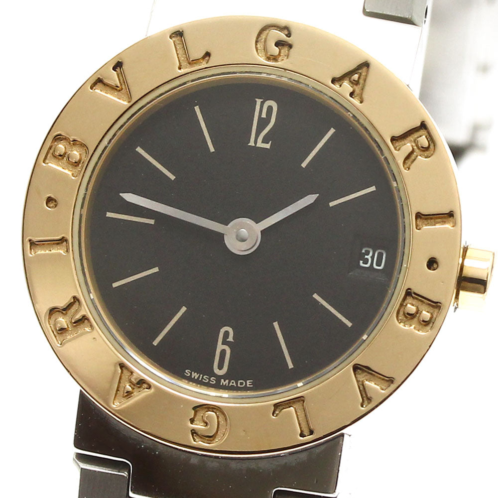 BVLGARI BB23SGD Bulgari Date Quartz Ladies Watch Good Condition