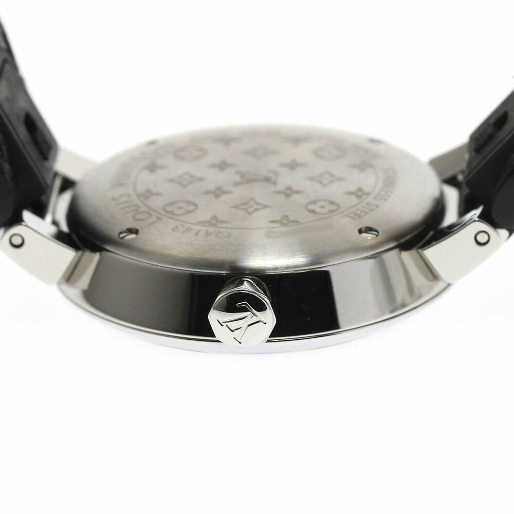 LOUIS VUITTON QA143 Tambour Slim PM 11P Diamond Quartz Women's Watch Excellent Condition with Box and Warranty Card