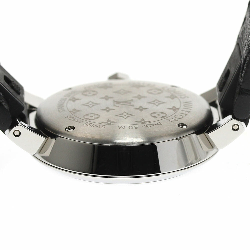 LOUIS VUITTON QA143 Tambour Slim PM 11P Diamond Quartz Women's Watch Excellent Condition with Box and Warranty Card