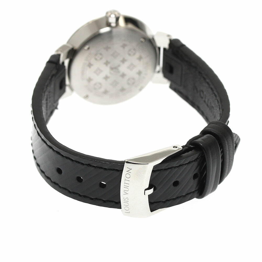 LOUIS VUITTON QA143 Tambour Slim PM 11P Diamond Quartz Women's Watch Excellent Condition with Box and Warranty Card