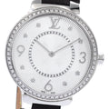 LOUIS VUITTON Q13ML Tambour Diamond Bezel Quartz Women's Watch