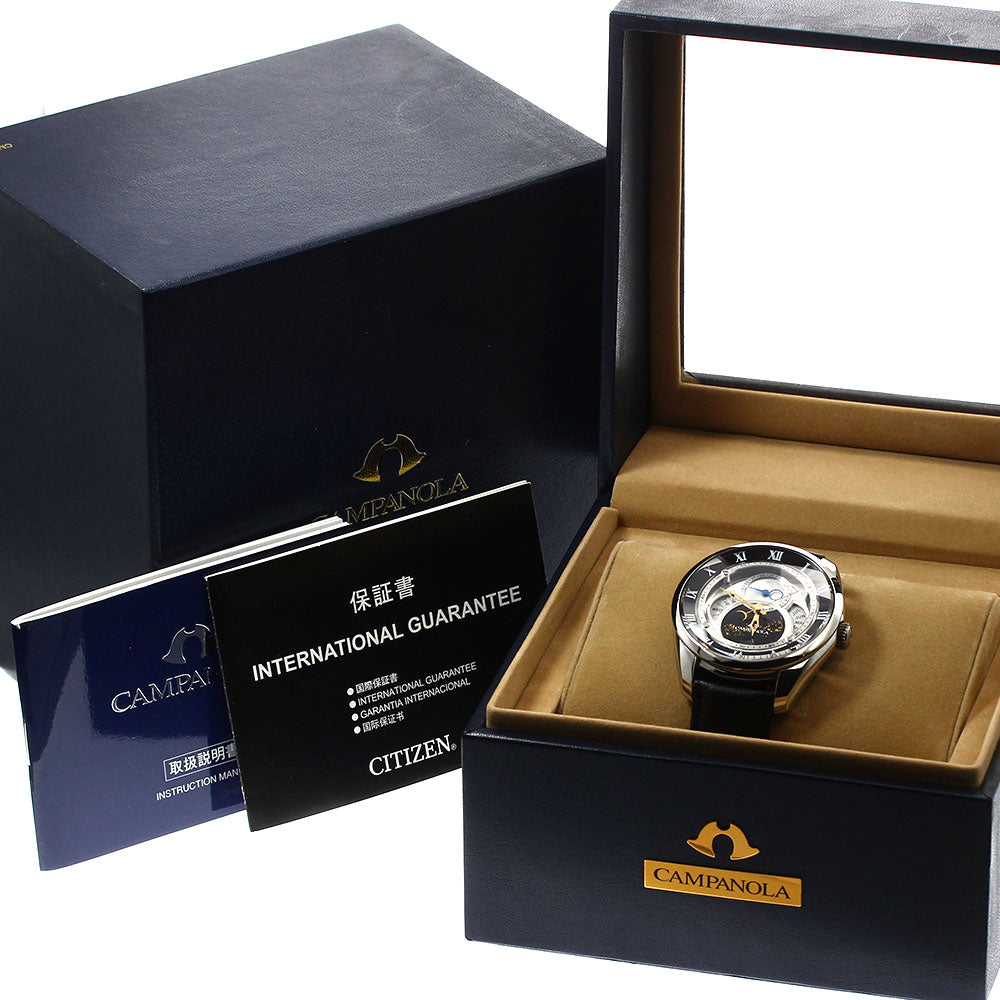 CITIZEN BU0020-03A/8730-T018033 Campanola Tenmanboshi Triple Calendar Moon Phase Men's Watch Excellent Condition with Box and Warranty.