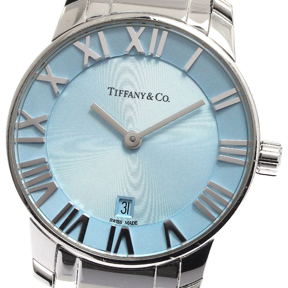 TIFFANY&Co. 37447188 Atlas 2-Hand Date Quartz Ladies Watch with Warranty