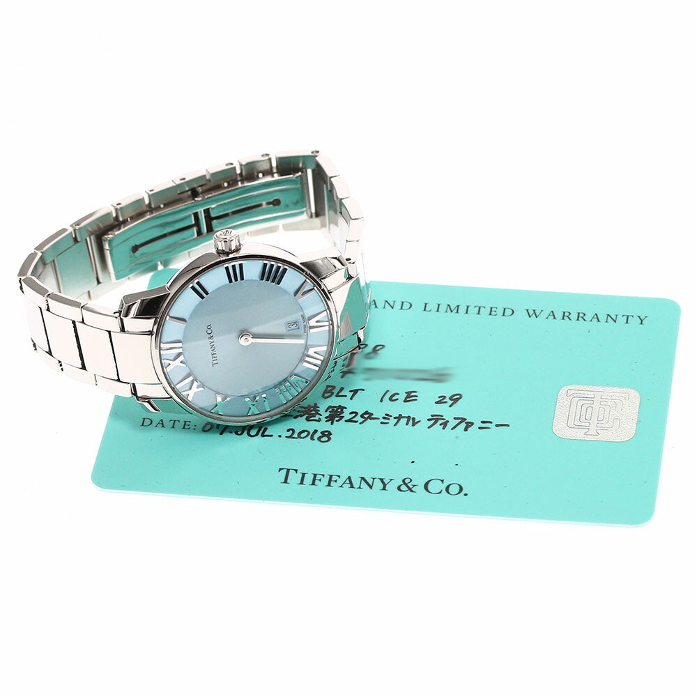 TIFFANY&Co. 37447188 Atlas 2-Hand Date Quartz Ladies Watch with Warranty