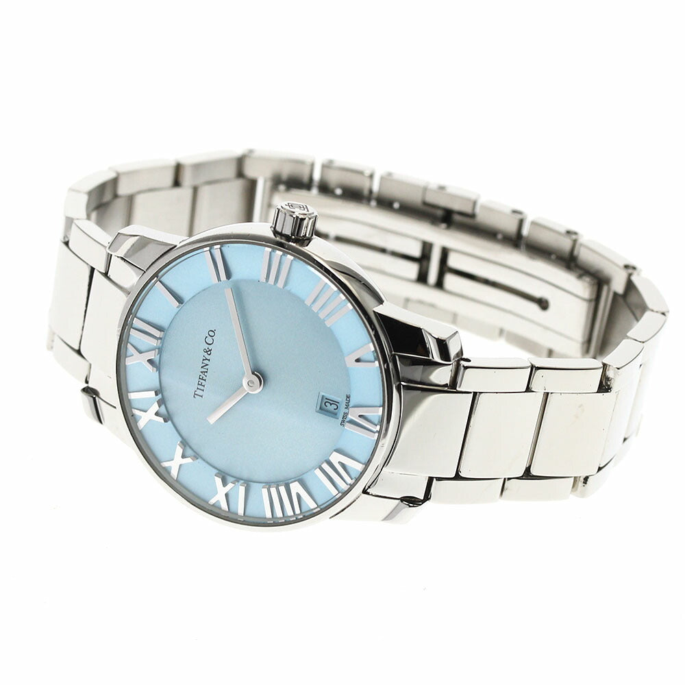 TIFFANY&Co. 37447188 Atlas 2-Hand Date Quartz Ladies Watch with Warranty