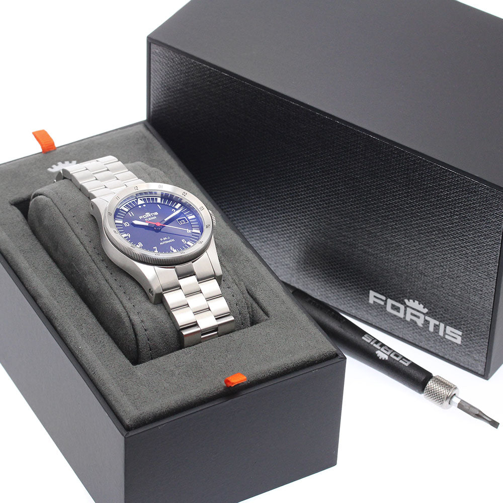 FORTIS W.422.0023 Flieger Date Automatic Men's Watch Excellent Condition with Box