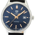 TAG Heuer WAR1114 Carrera Date Diamond Bezel Quartz Men's Watch - Excellent Condition