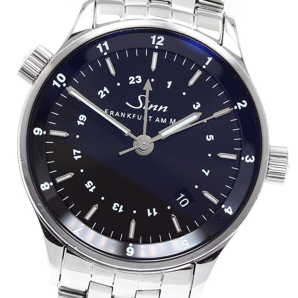 Sinn 6060 Financial Watch Date Dual Time Automatic Men's