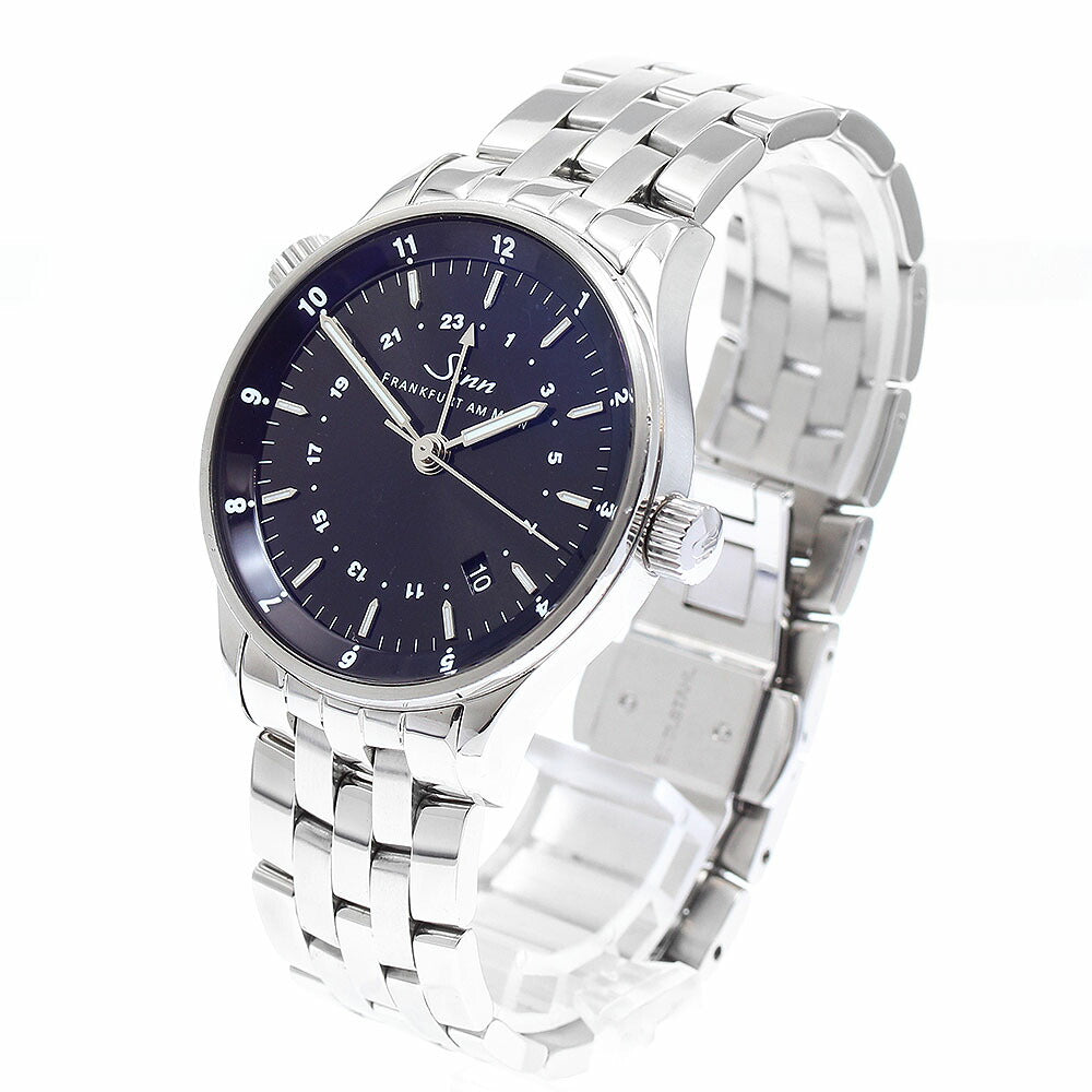Sinn 6060 Financial Watch Date Dual Time Automatic Men's
