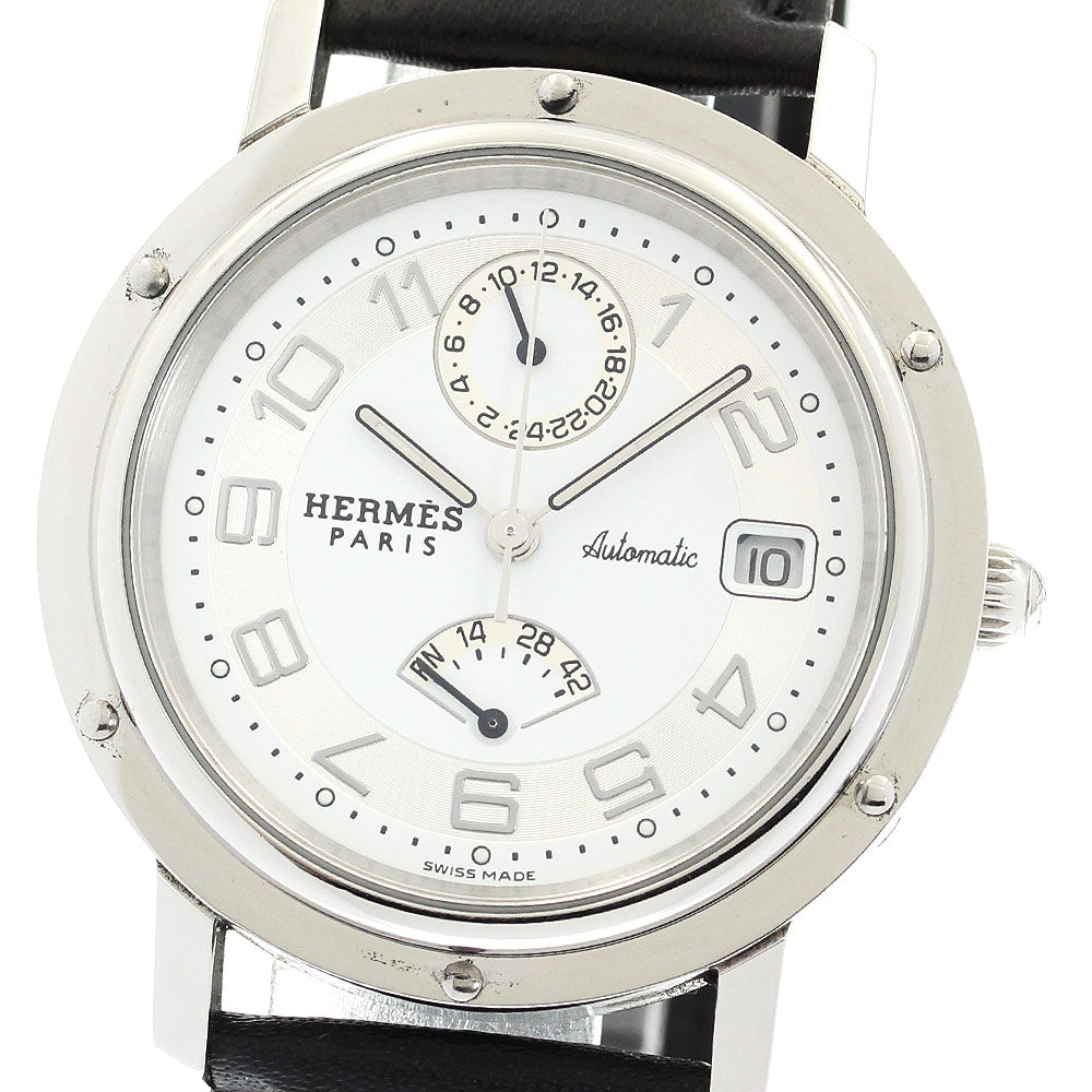 HERMES CL2.810 Clipper Date Automatic Men's Watch Excellent Condition
