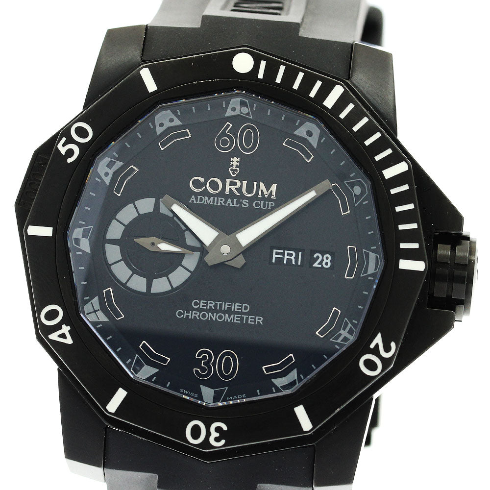 CORUM 947.950.94/0371AN22 Admiral's Cup Seafender Deep Hull Day-Date Automatic Men's Watch Excellent Condition with Warranty.