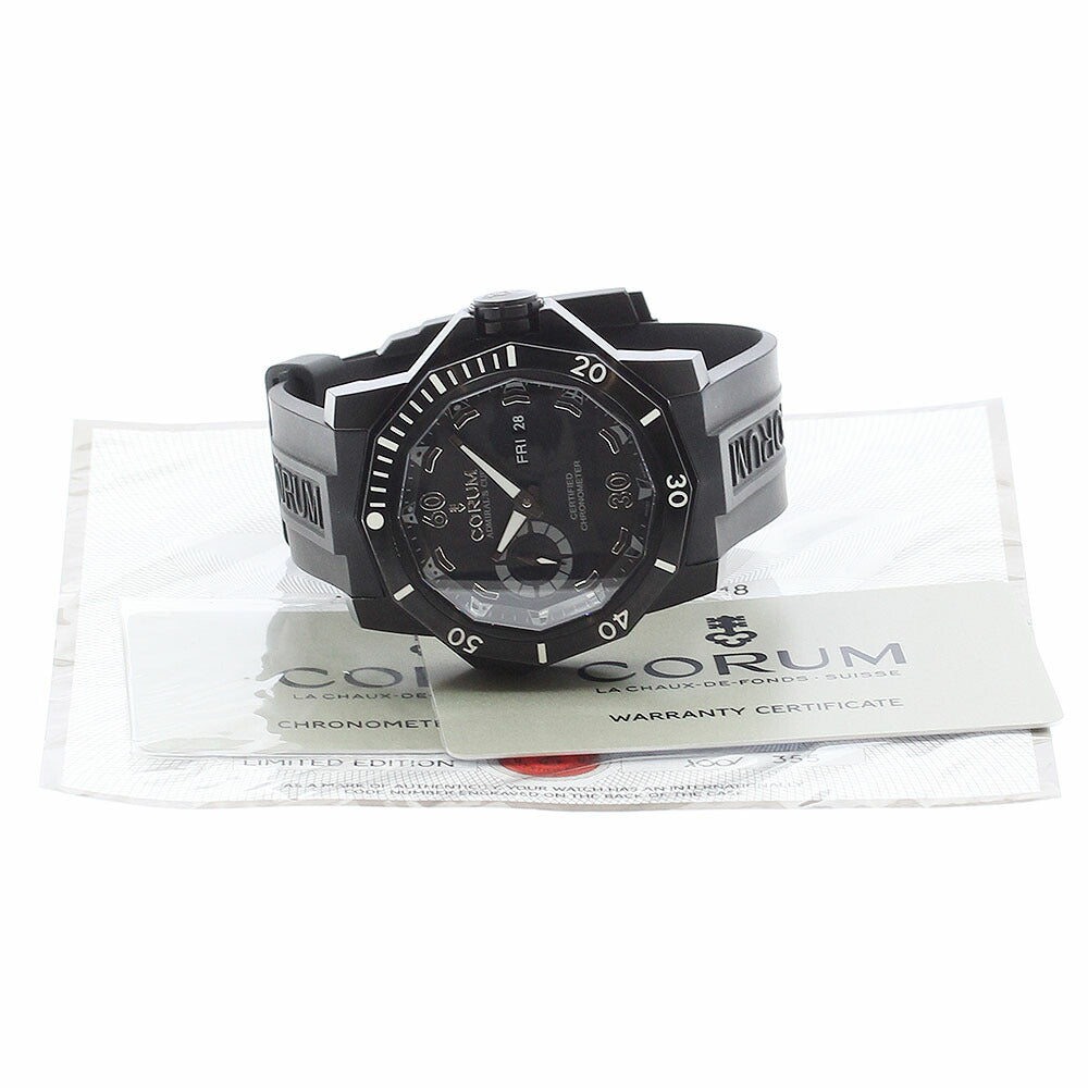 CORUM 947.950.94/0371AN22 Admiral's Cup Seafender Deep Hull Day-Date Automatic Men's Watch Excellent Condition with Warranty.