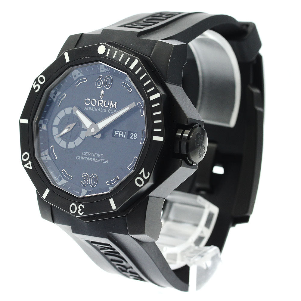 CORUM 947.950.94/0371AN22 Admiral's Cup Seafender Deep Hull Day-Date Automatic Men's Watch Excellent Condition with Warranty.