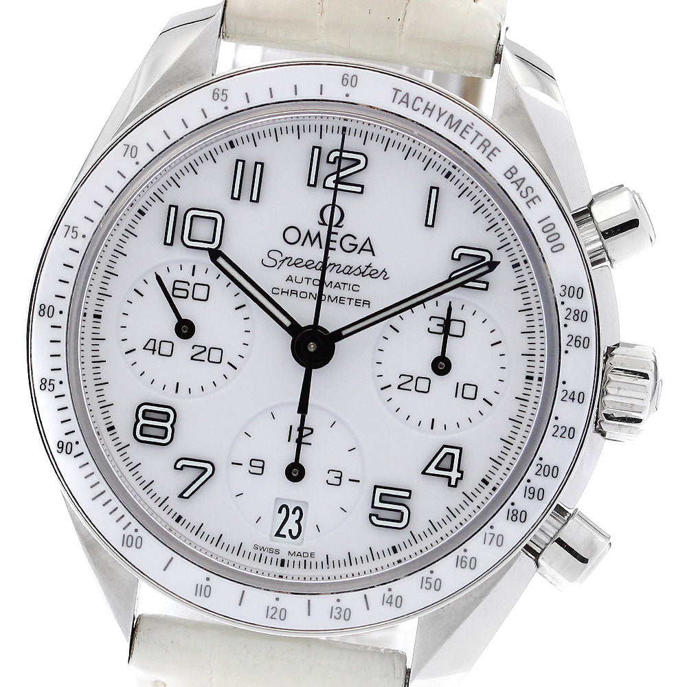 OMEGA 324.33.38.40.04.001 Speedmaster Date Chronograph Automatic Women's Watch with Warranty Card
