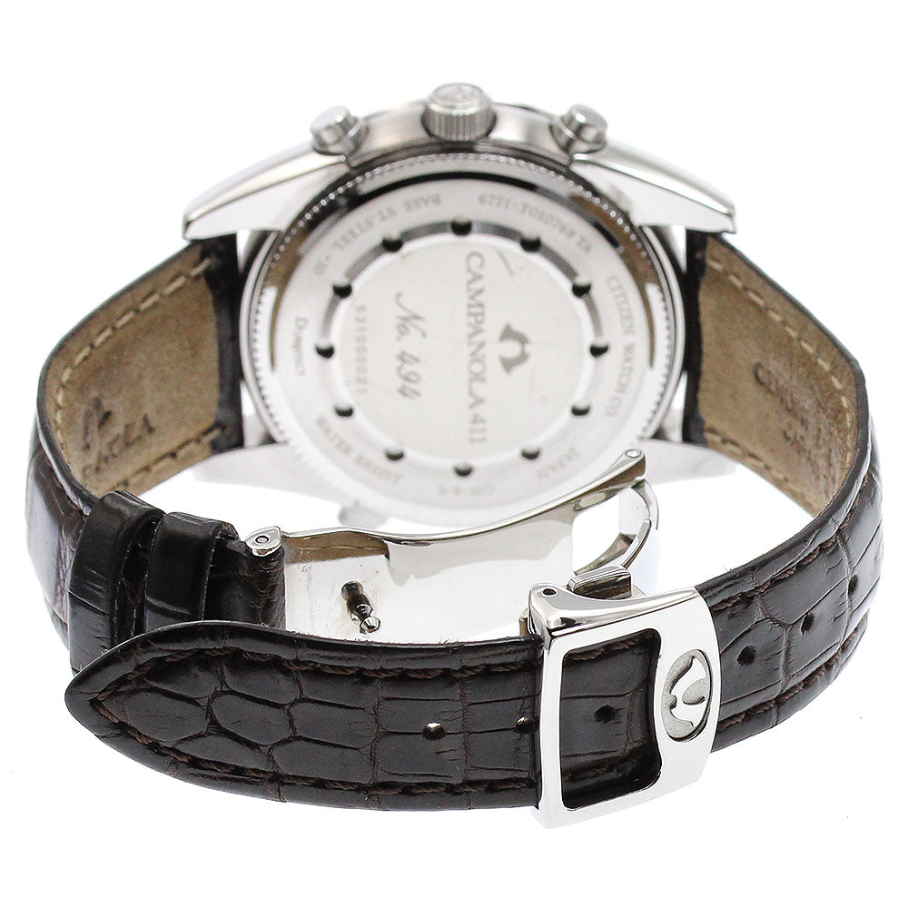 CITIZEN CTR57-1091/6771-T010768TA Campanola Grand Complication Black Oak Quartz Men's Excellent Condition with Box and Warranty.