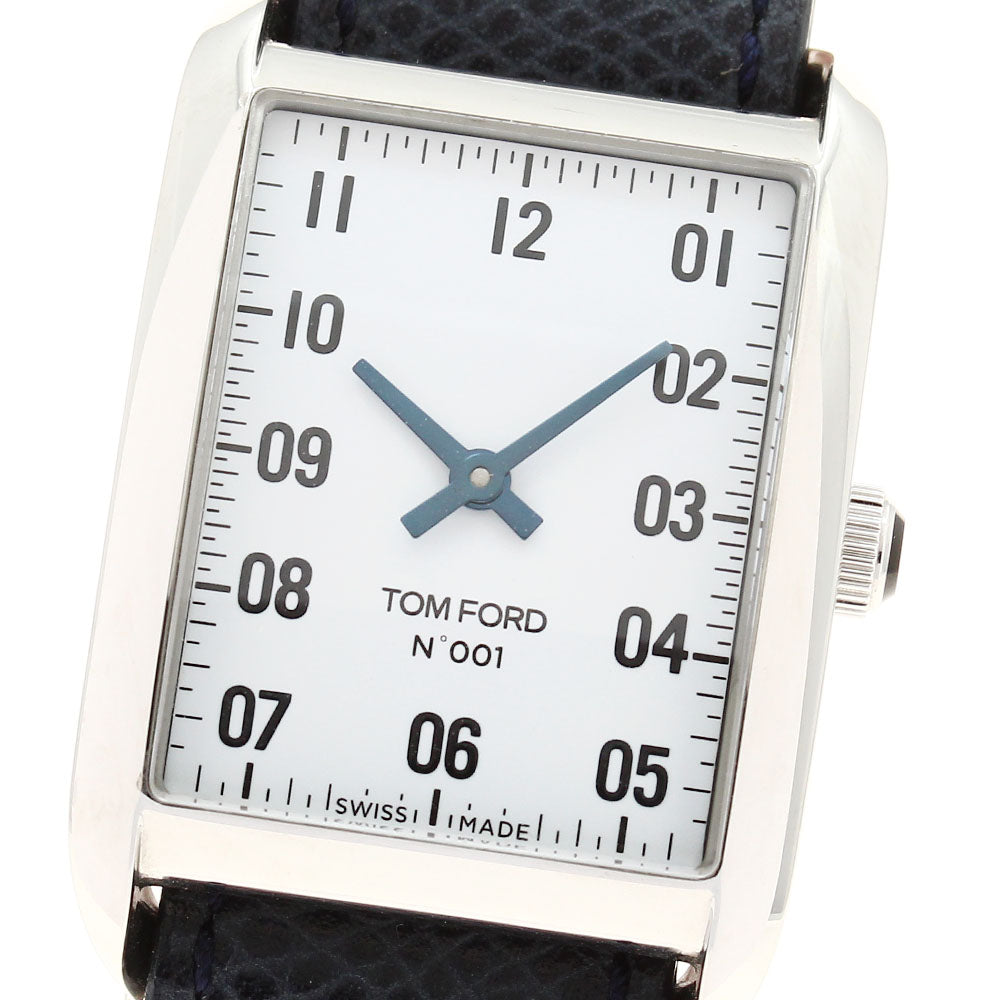 TOM FORD TFT001 009 N.001 Rectangular Quartz Men's Watch (Good Condition)