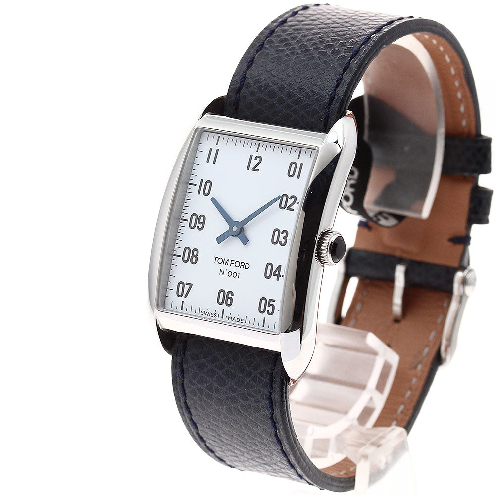 TOM FORD TFT001 009 N.001 Rectangular Quartz Men's Watch (Good Condition)