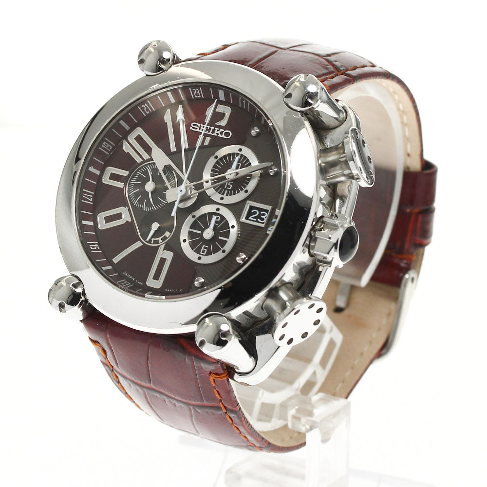 SEIKO SBLA027/5R86-0AA0 Galante GMT Chronograph Spring Drive Men's Watch