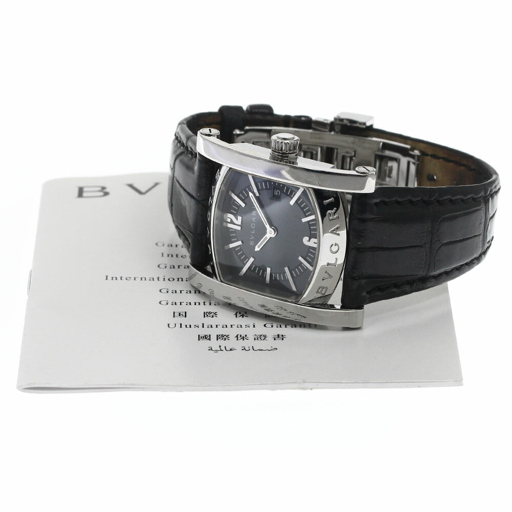 BVLGARI AA39S Assioma Date Quartz Boys' Watch with Warranty