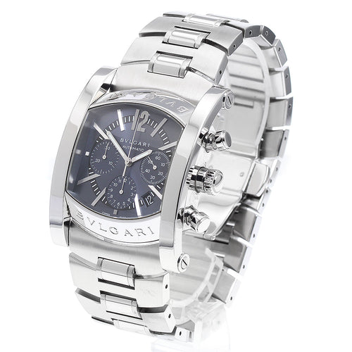 BVLGARI AA48SCH Assioma Chronograph Date Automatic Men's Watch (Good Condition)