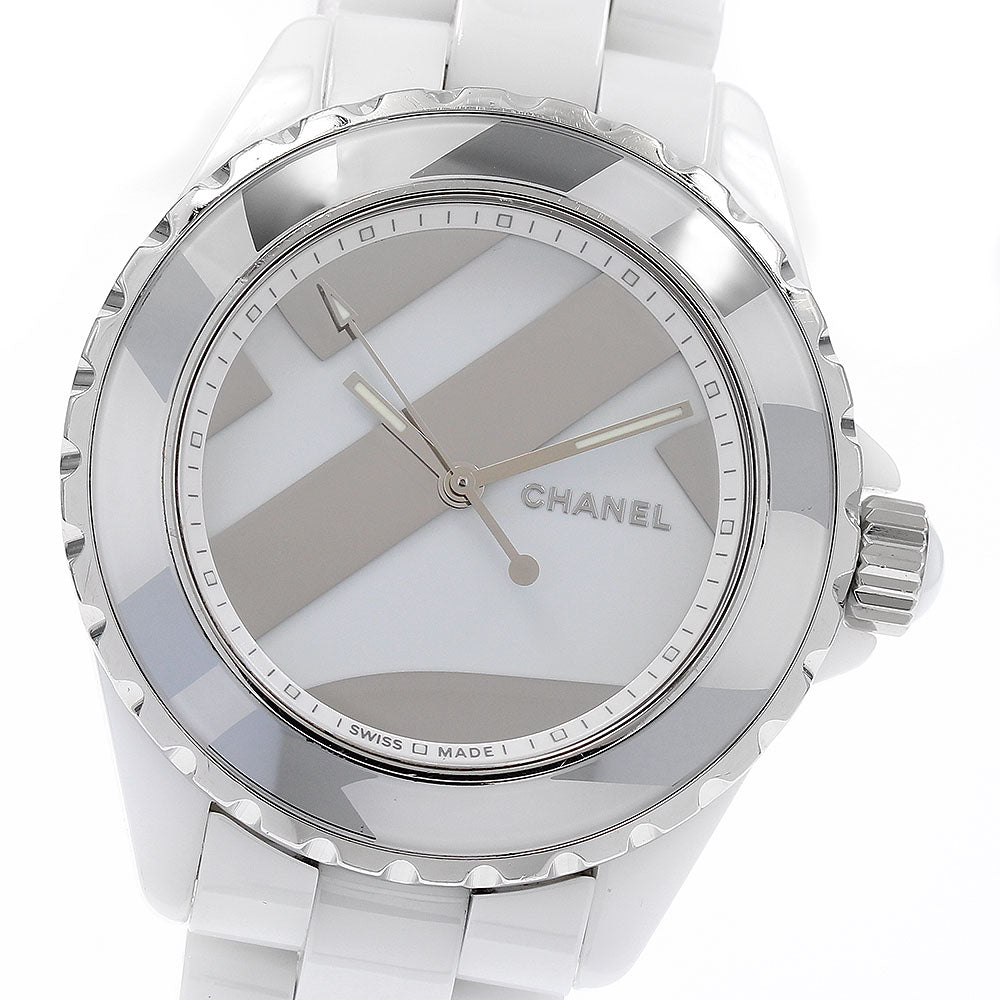 CHANEL H5582 J12 Untitled 38mm White Ceramic Automatic Men's Watch with Warranty Card