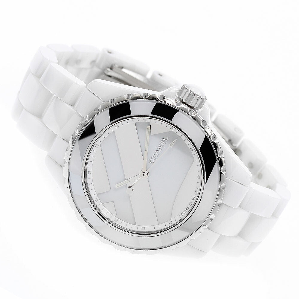 CHANEL H5582 J12 Untitled 38mm White Ceramic Automatic Men's Watch with Warranty Card