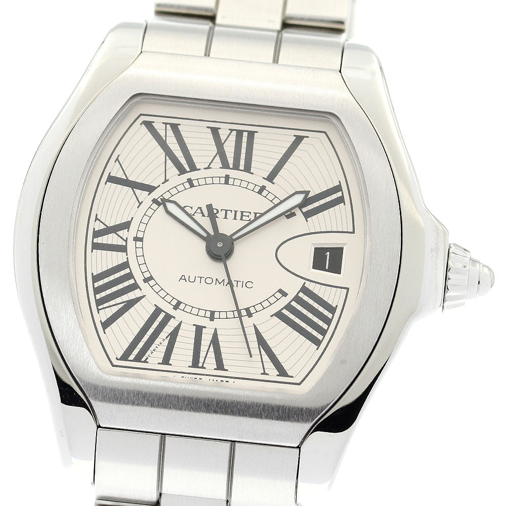 CARTIER W6206017 Roadster LM Date Automatic Men's Watch (Good Condition)