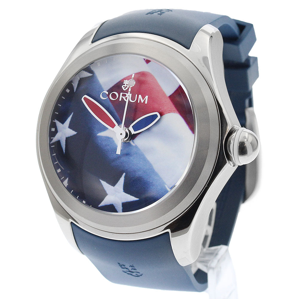 CORUM 403.101.04/0373US01 Big Bubble 52 Flag Automatic Men's Watch Excellent Condition with Box and Warranty Card