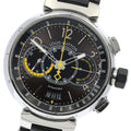 LOUIS VUITTON Q102L Tambour Chronograph Voyage Automatic Men's Watch with Box and Warranty Card