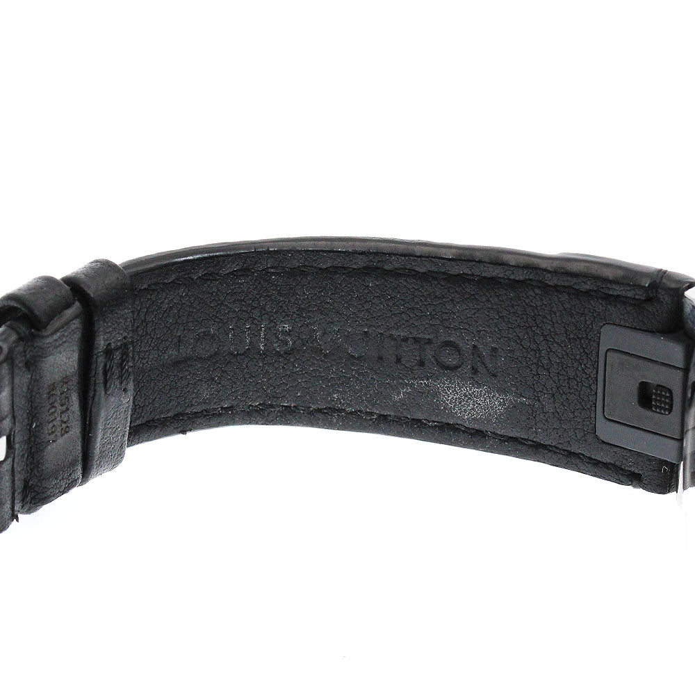 LOUIS VUITTON Q102L Tambour Chronograph Voyage Automatic Men's Watch with Box and Warranty Card