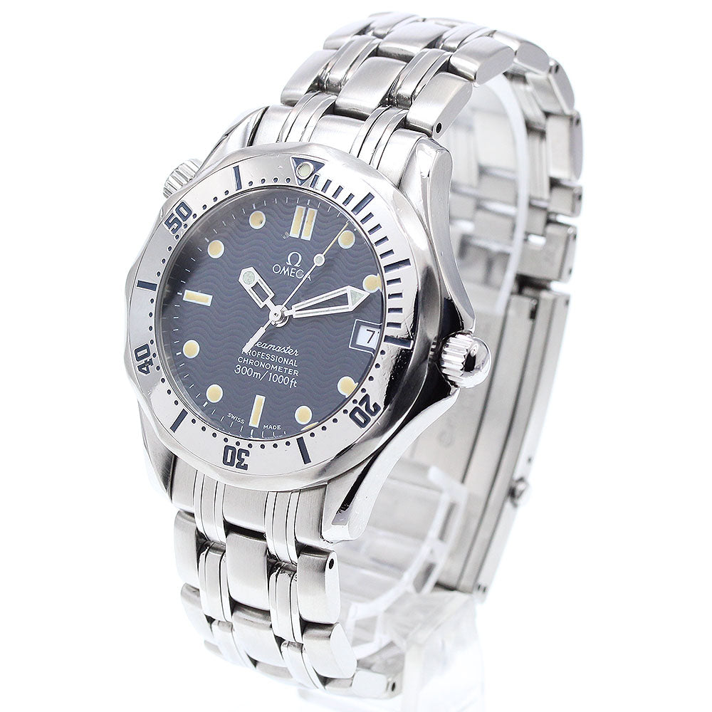 OMEGA 2552.80 Seamaster Diver 300M Date Automatic Watch (Boys' Size) with Warranty Card