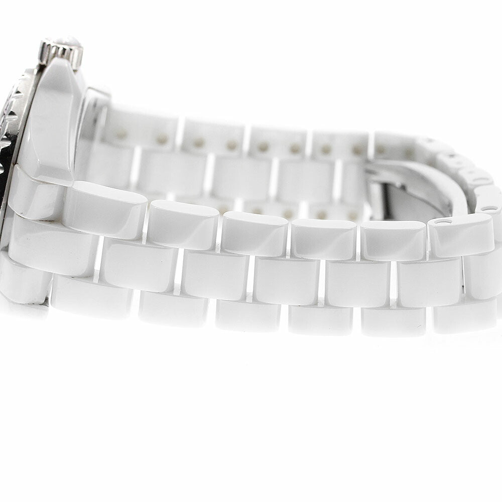 CHANEL H2010 J12 Pink Sapphire Bezel 12 Diamond Quartz Women's Watch