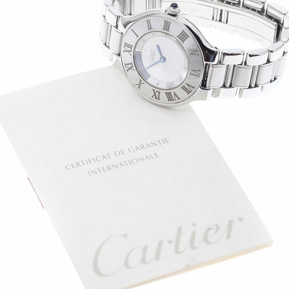 CARTIER W10110T2 Must 21LM Quartz Boys' Watch with Warranty
