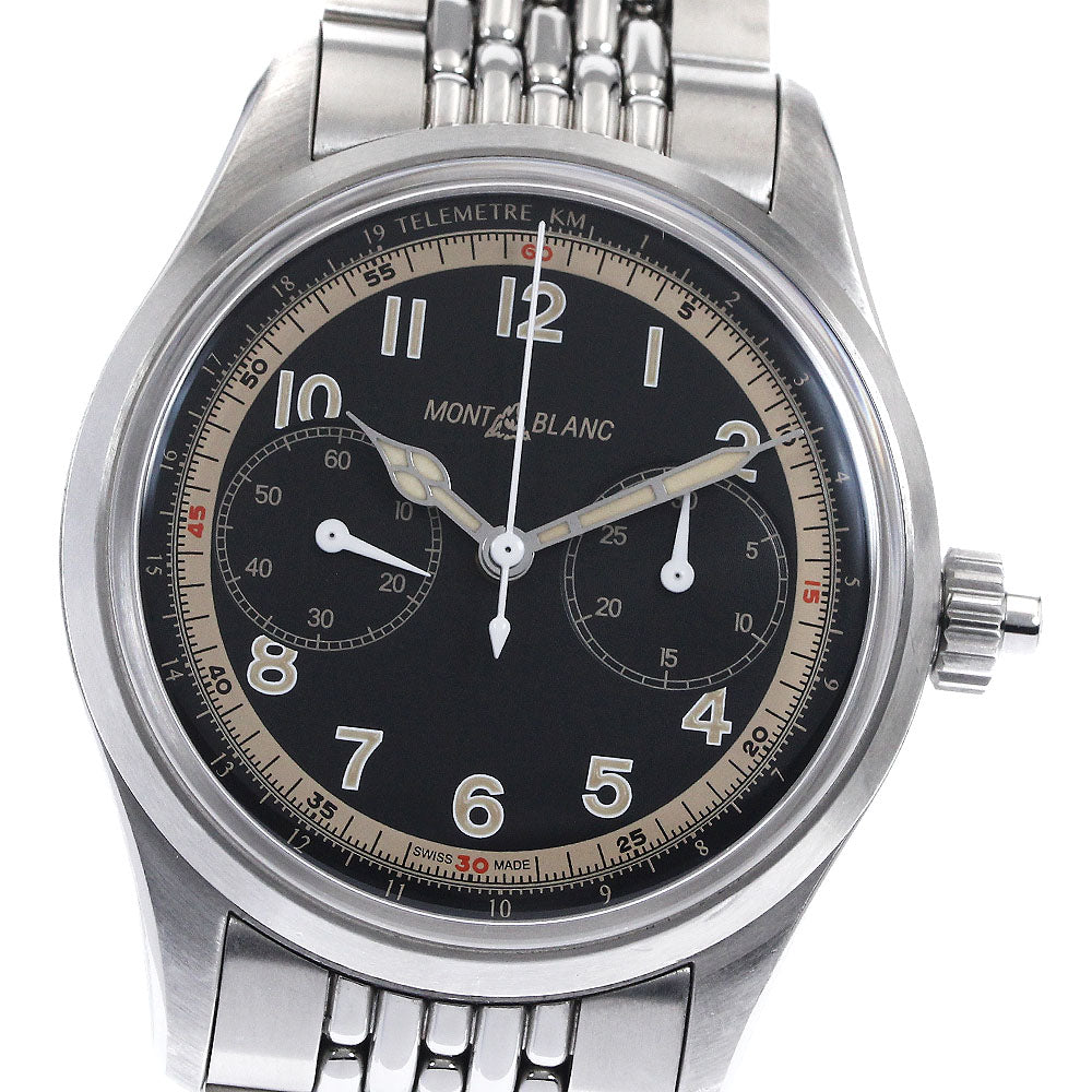 MONTBLANC 125582 1858 Monopusher Chronograph Automatic Men's Watch with Warranty Card