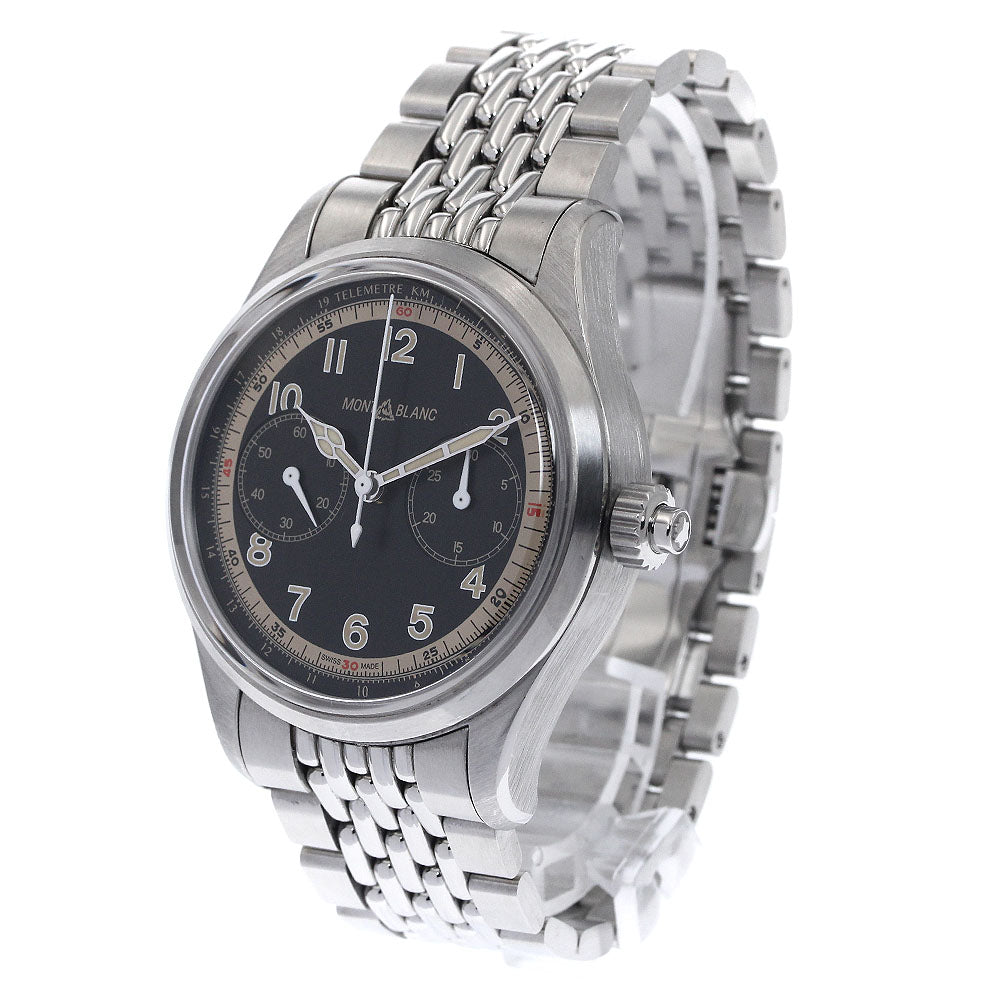 MONTBLANC 125582 1858 Monopusher Chronograph Automatic Men's Watch with Warranty Card