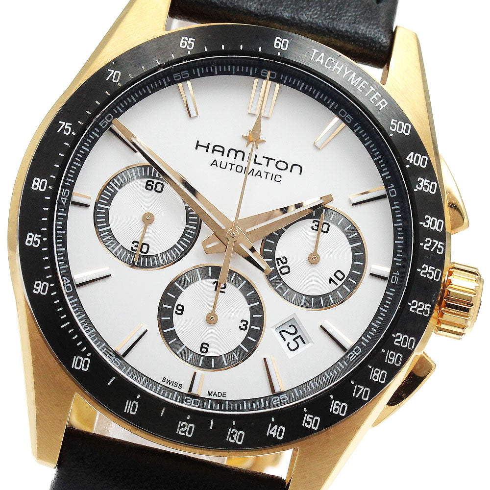 HAMILTON H366260 Jazzmaster Performer Chronograph Date Automatic Men's Watch (Good Condition)