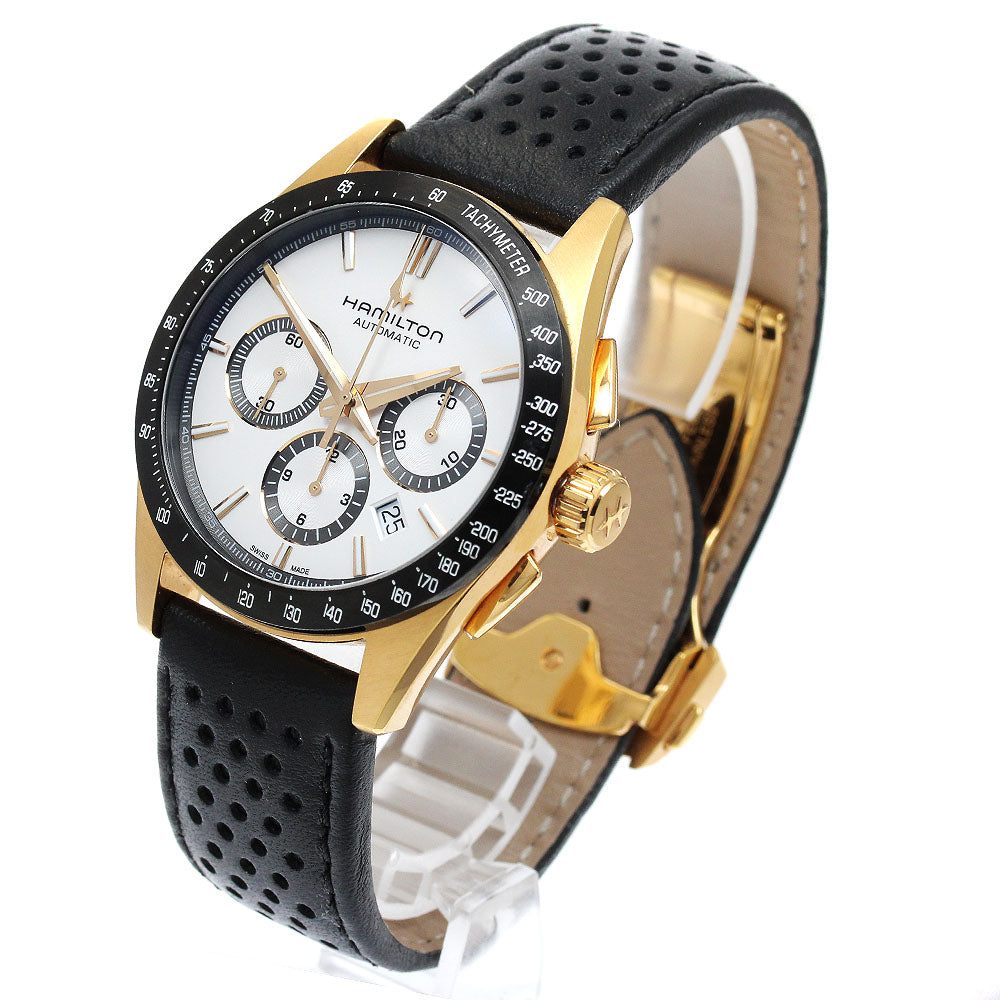 HAMILTON H366260 Jazzmaster Performer Chronograph Date Automatic Men's Watch (Good Condition)