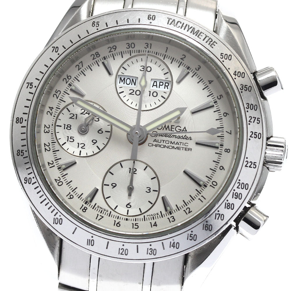 OMEGA 3221.30 Speedmaster Triple Calendar Chronograph Automatic Men's Watch with Warranty Card