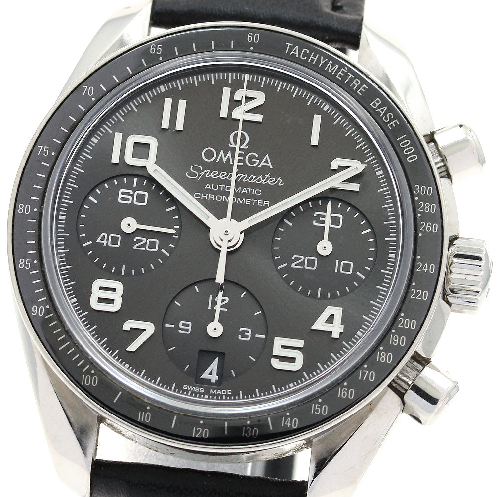 OMEGA 324.33.38.40.06.001 Speedmaster Date Chronograph Automatic Ladies' Watch Excellent Condition with Warranty.