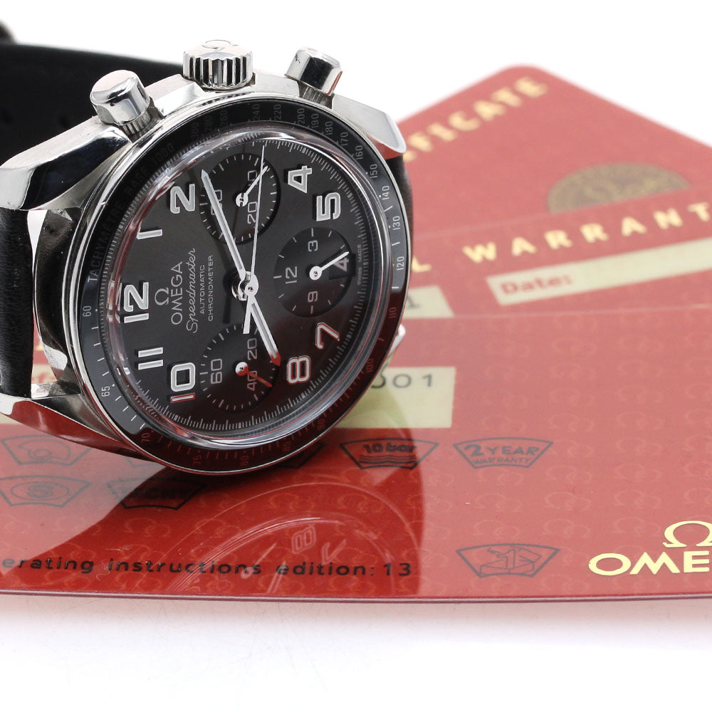 OMEGA 324.33.38.40.06.001 Speedmaster Date Chronograph Automatic Ladies' Watch Excellent Condition with Warranty.