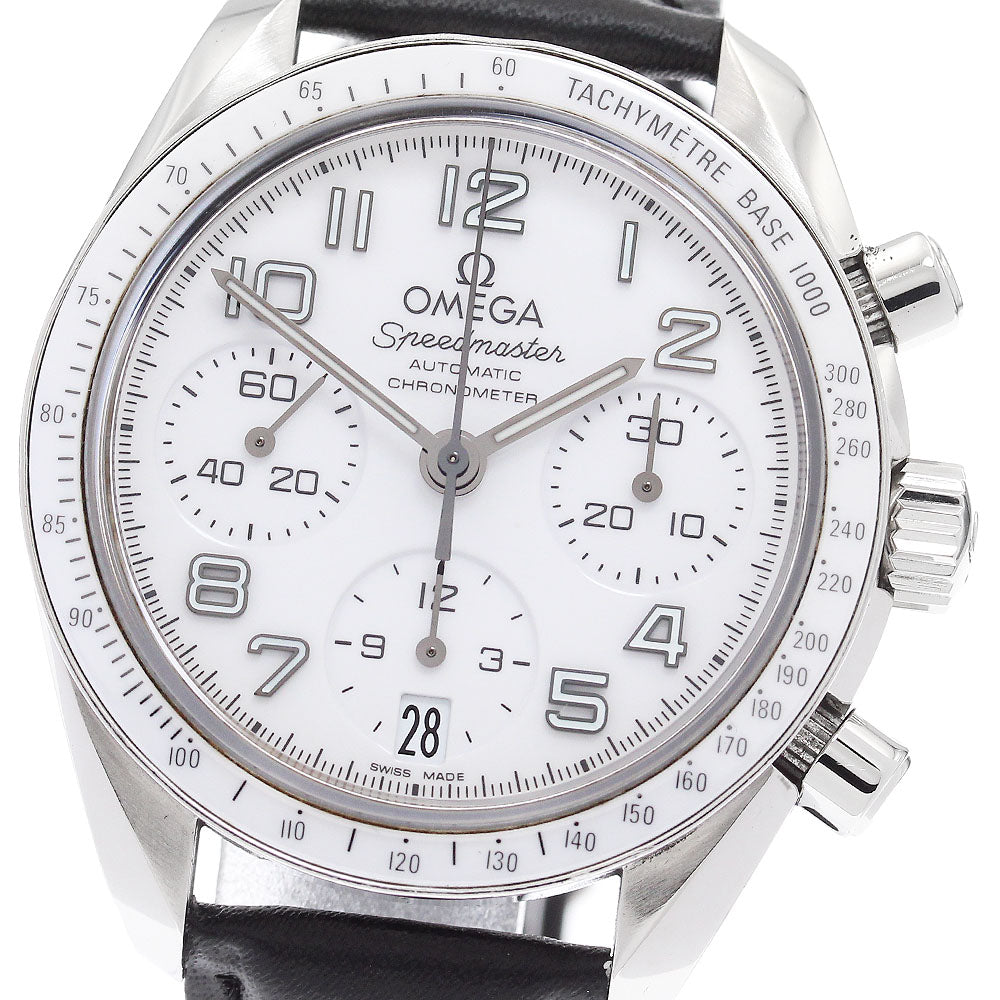 OMEGA 324.33.38.40.04.001 Speedmaster Date Chronograph Automatic Ladies' Watch (Good Condition)