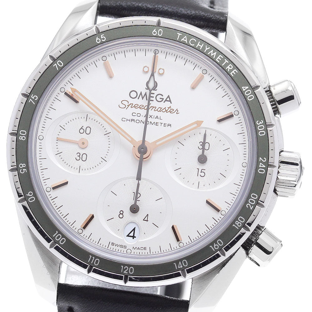 OMEGA 324.32.38.50.02.001 Speedmaster 38 Co-Axial Chronograph Automatic Men's Watch Excellent Condition with Warranty.