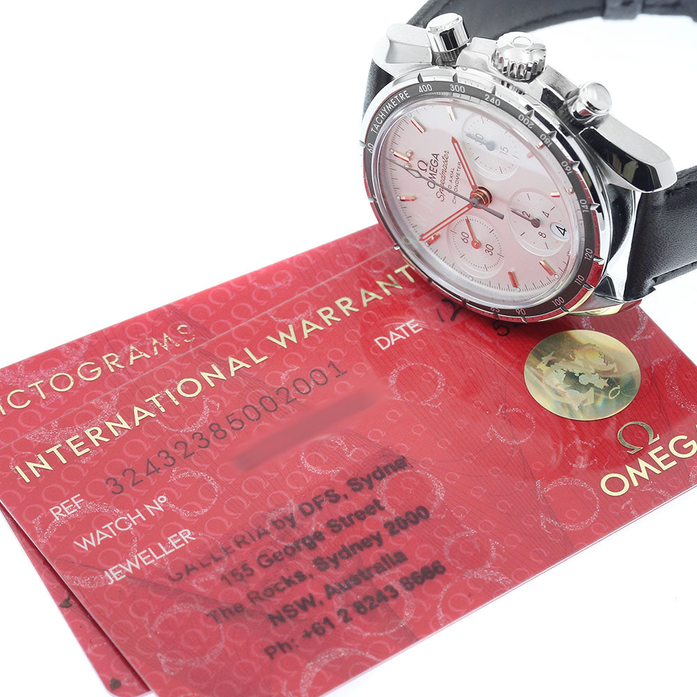 OMEGA 324.32.38.50.02.001 Speedmaster 38 Co-Axial Chronograph Automatic Men's Watch Excellent Condition with Warranty.