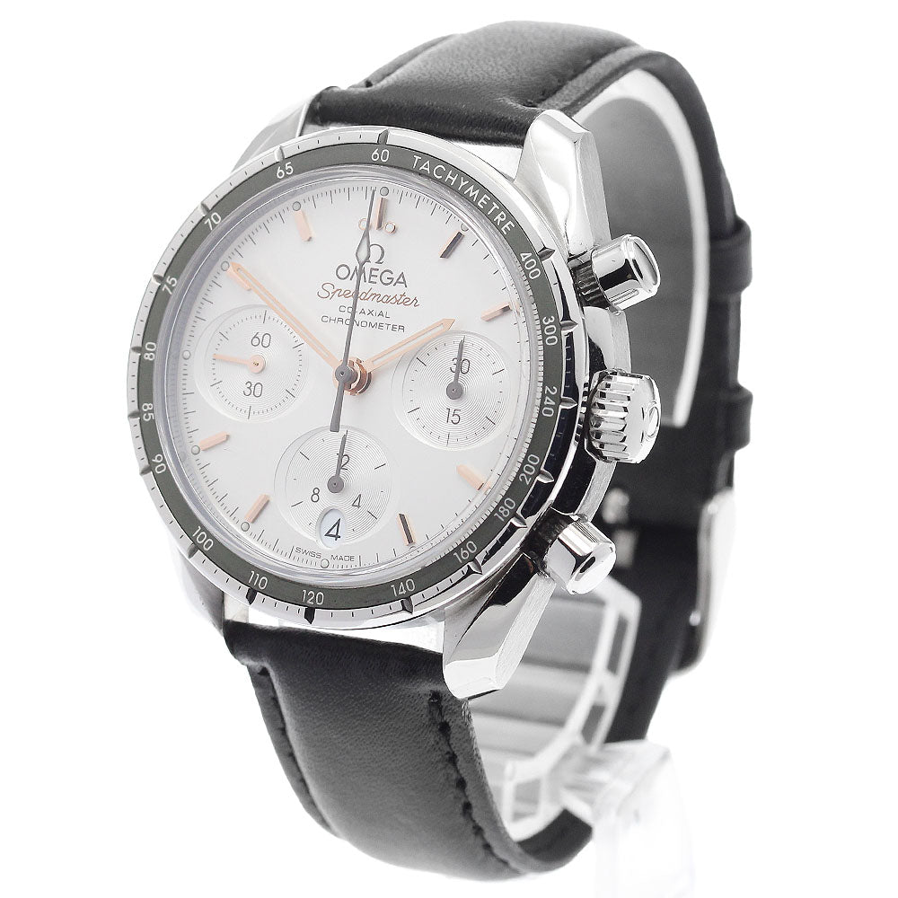 OMEGA 324.32.38.50.02.001 Speedmaster 38 Co-Axial Chronograph Automatic Men's Watch Excellent Condition with Warranty.