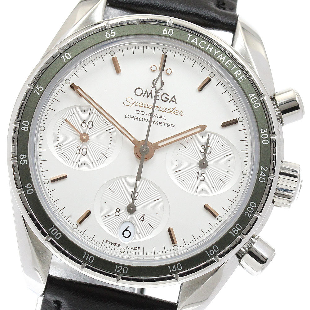 OMEGA 324.32.38.50.02.001 Speedmaster 38 Co-Axial Chronograph Automatic Men's Watch Excellent Condition with Warranty.