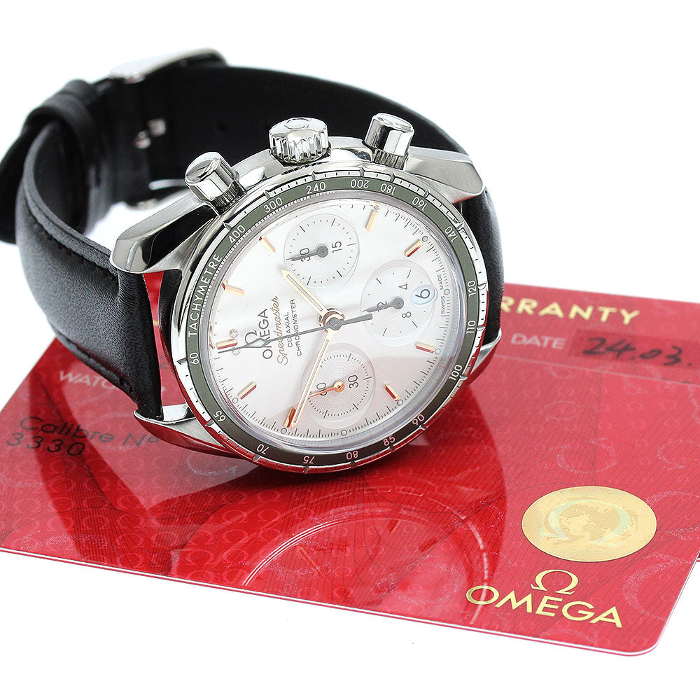 OMEGA 324.32.38.50.02.001 Speedmaster 38 Co-Axial Chronograph Automatic Men's Watch Excellent Condition with Warranty.