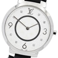 LOUIS VUITTON Q1E01 Tambour Slim 8P Diamond Quartz Men's Watch - Excellent Condition
