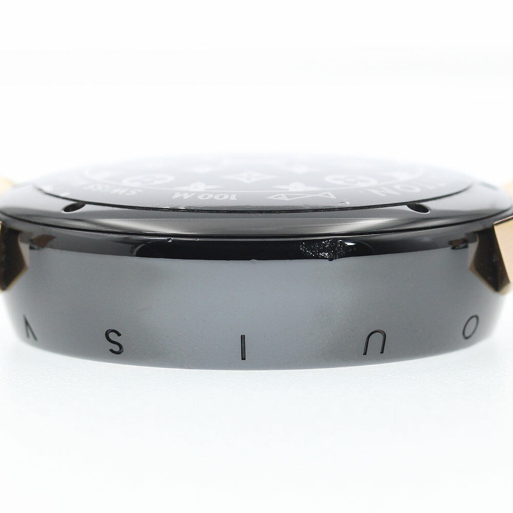 LOUIS VUITTON Q118N Tambour Quartz Men's Watch with Box and Warranty Card