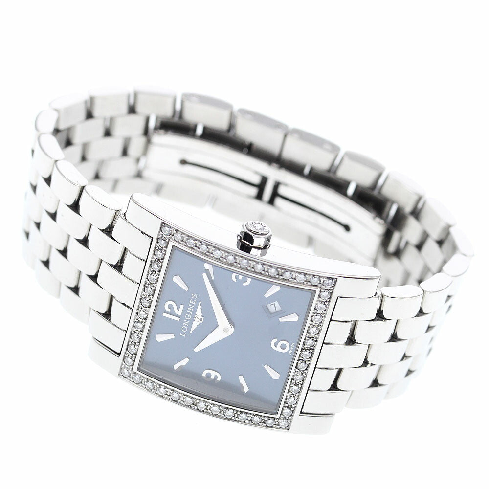LONGINES L5.503.0 DolceVita Diamond Bezel Date Quartz Ladies Watch